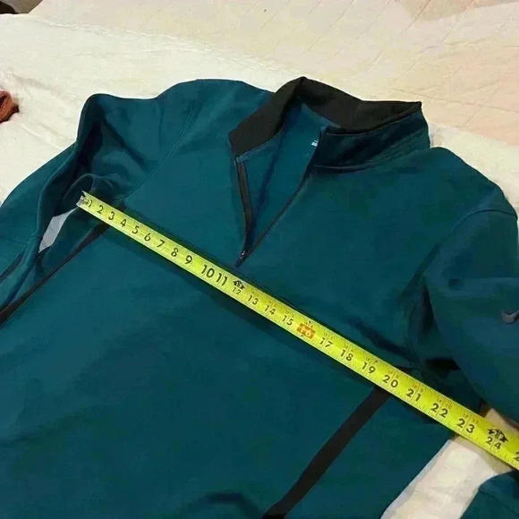 Nike Golf Mens Teal Black Pullover microfiber lined, size large - Picture 7 of 10